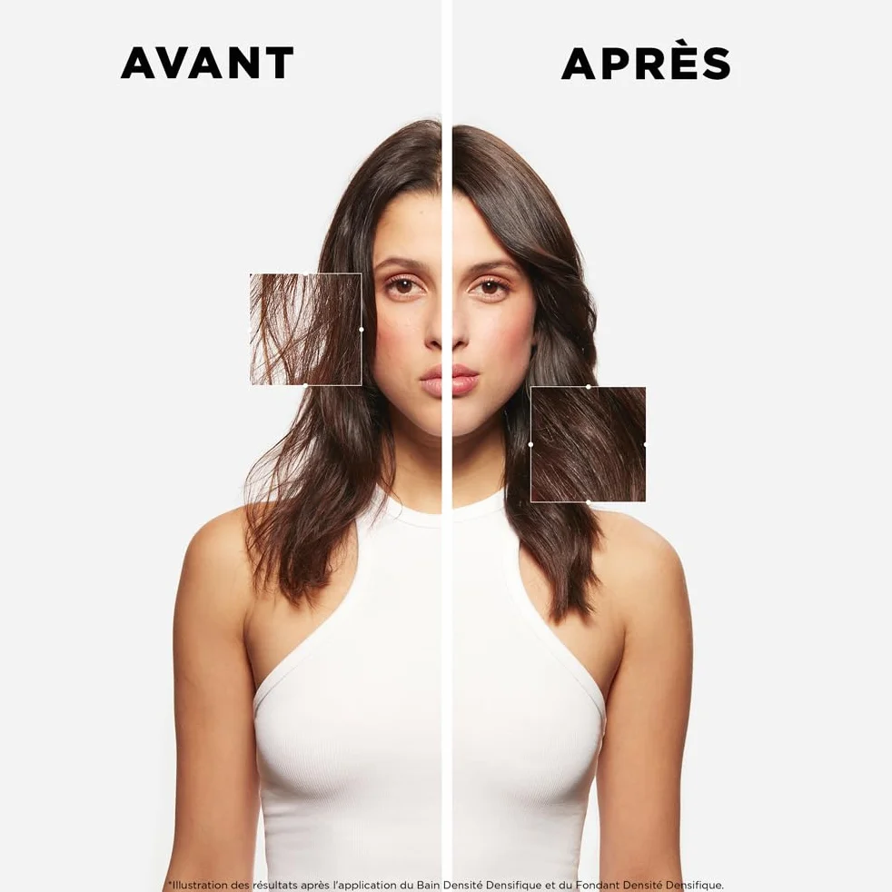 KÉRASTASE Densifique Bain Densité Shampoing Repulpant Effet Volume Densifiant Longue Durée Acide Hyaluronique Gluco-Peptides Cheveux Affinés Perte Densité