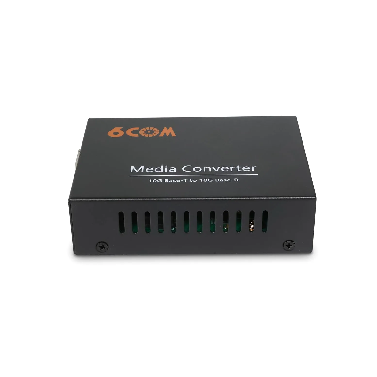 Convertisseur de média en fibre 10G, non géré 1 emplacement RJ45 à négociation automatique 1 000 M/2,5 G/5 G/10 GBase-T vers 1 fente SFP+ 10GBase-X, prend en charge l'émetteur-récepteur