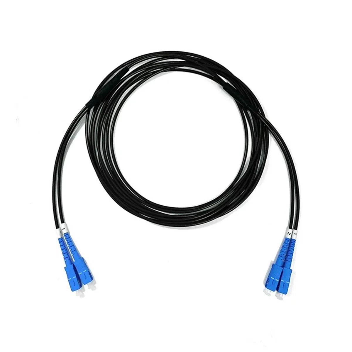 Cordon de raccordement Fibre Optique LC Armor 2 cœurs 1 m-30 m monomode 3 mm LSZH 10 m 5 m 20 m étanche E2000 SC FC St LCA 2C Duplex Jumper SM(5pcs 5m SC-SC)