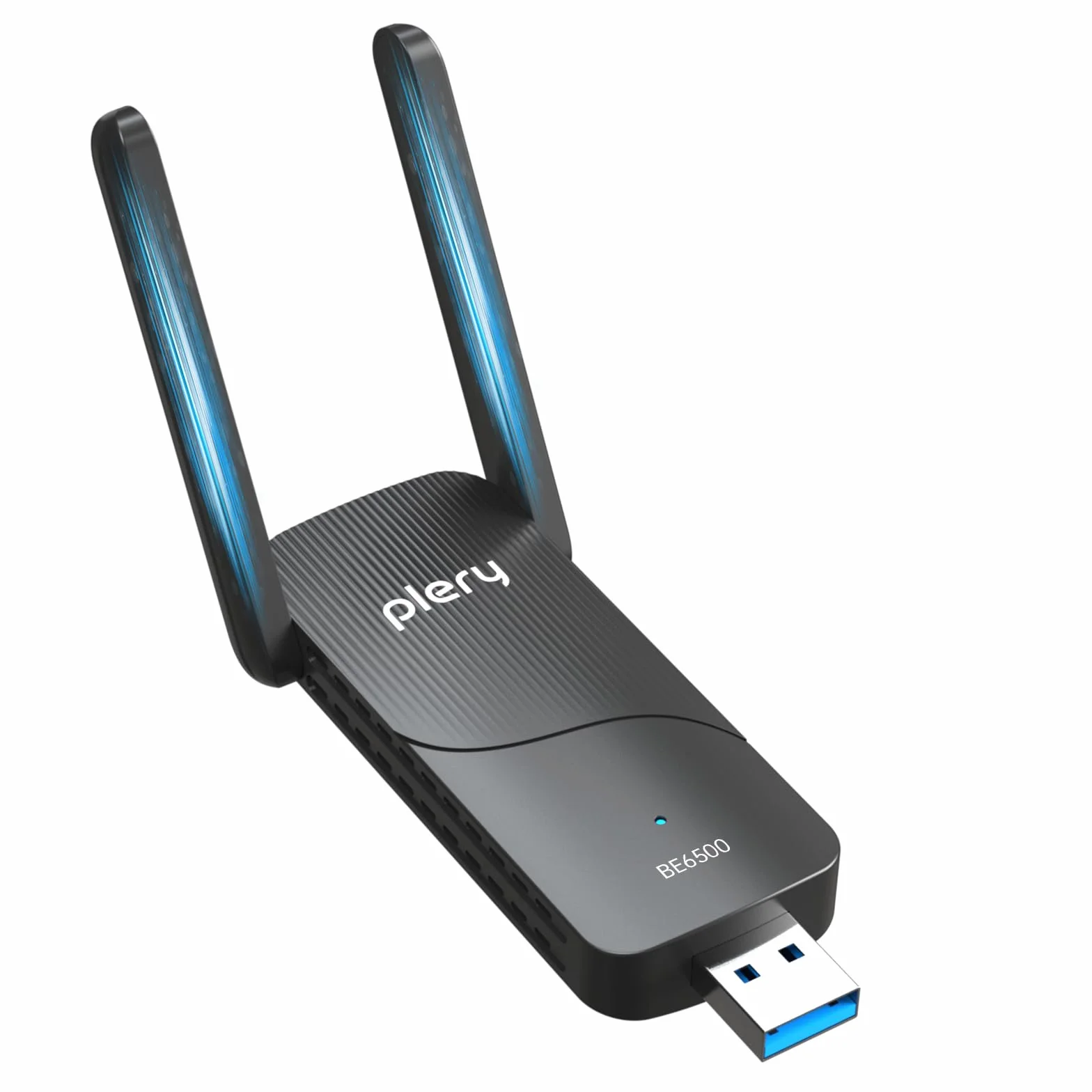 BE6500 Clé WiFi 7 Adaptateur Réseau sans Fil Tri-Bande 6GHz 5GHz 2.4GHz USB Longue Portée Antenne à Gain Élevé Compatible Windows 11/10 WPA3