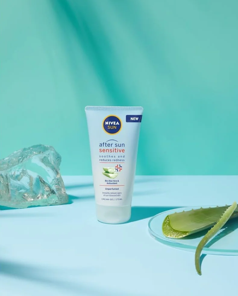 NIVEA SUN After Sun Sensitive Gel-Crema 175 ml crema calmante aloe vera hidratante piel sensible