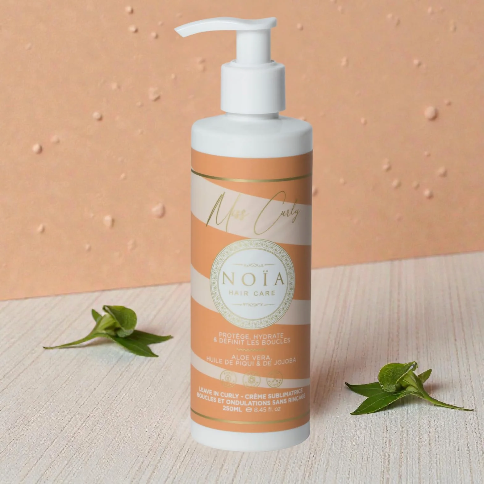 NOÏA HAIR Coffret Trio Professionnel CURLY Shampoing Masque Sérum 500ml 250ml Cheveux Bouclés Frisés Crépus