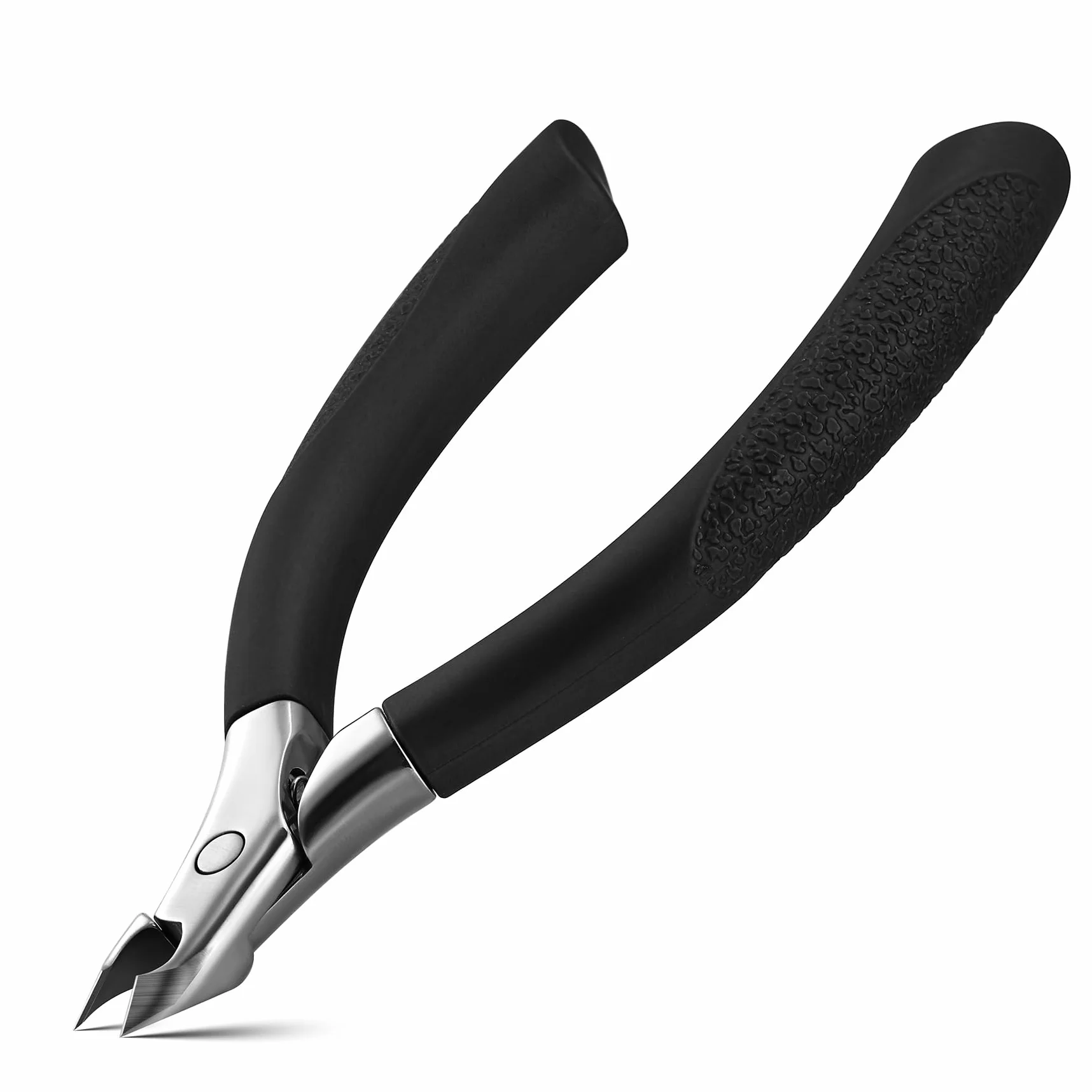 FVION Coupe Cuticule Acier Inoxydable Lames Précision Ciseaux Cuticules Professionnelle Outils Manucure Pédicure Cuticle Nipper Noir