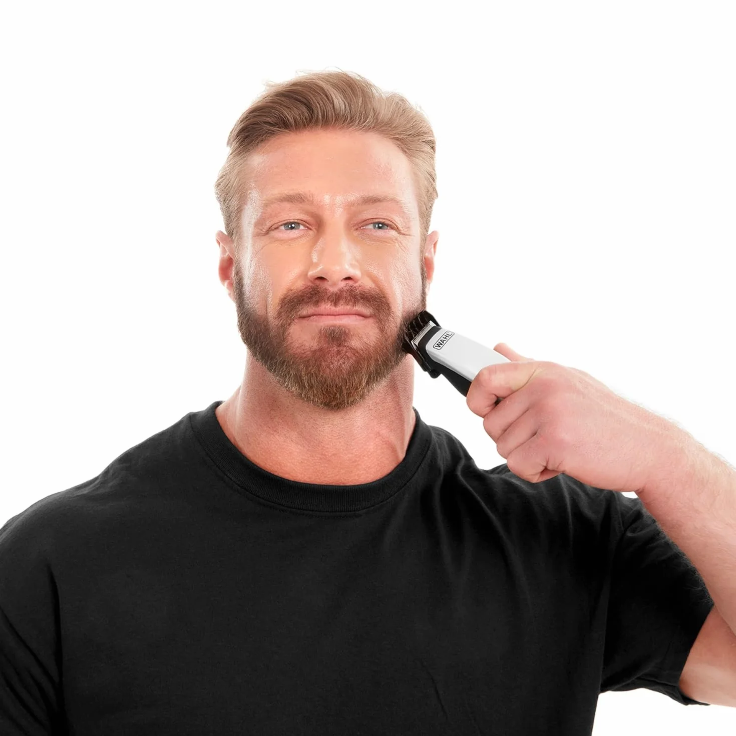 WAHL Home Pro Deluxe Tondeuse Cheveux Filaire avec Levier Dégradés Lame Auto-Affûtée 8 Sabots Mini Tondeuse Contours Finitions