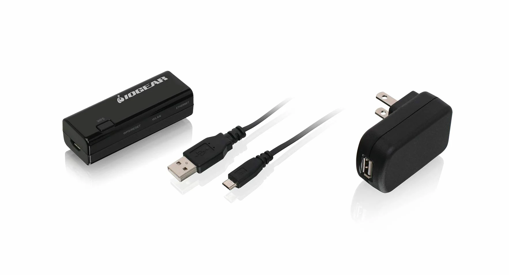 iogear GWU637 Ethernet 300Mbit/s carte et adaptateur réseau - Cartes et adaptateurs réseau (Sans fil, Micro-USB, Ethernet, IEEE 802.11n, 300 Mbit/s, Noir)