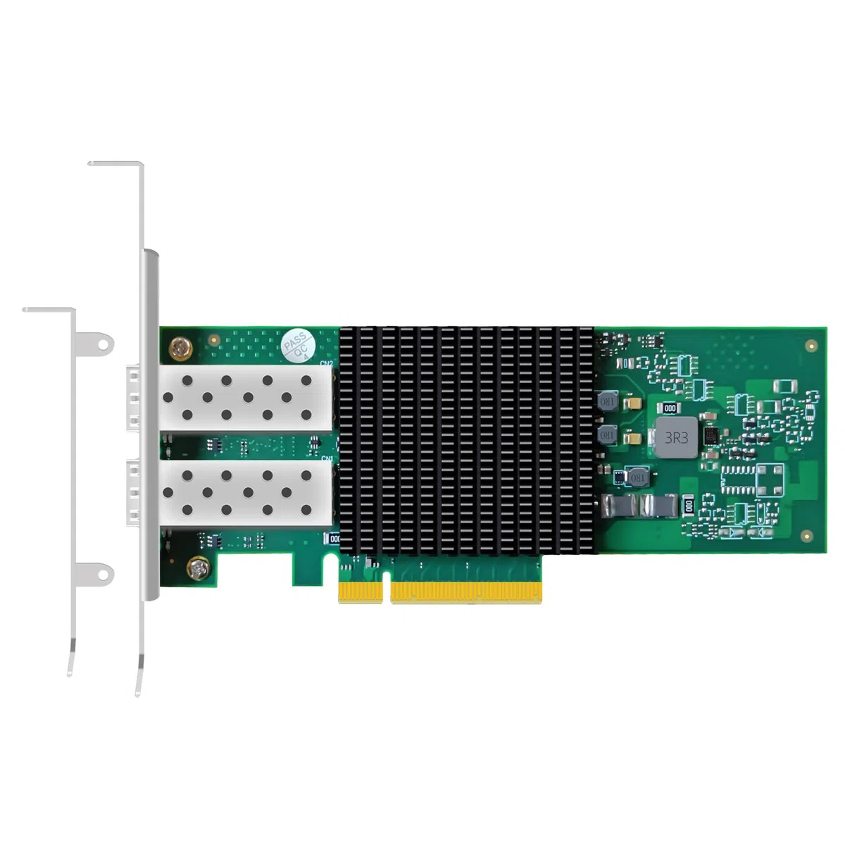 GLOTRENDS ST7443 Adaptateur réseau Serveur PCIe 3.0 x8 Double Port 25GbE SFP+, Puce Broadcom BCM57414, RDMA (RoCE), SR-IOV, pour Le Cloud et Le HPC