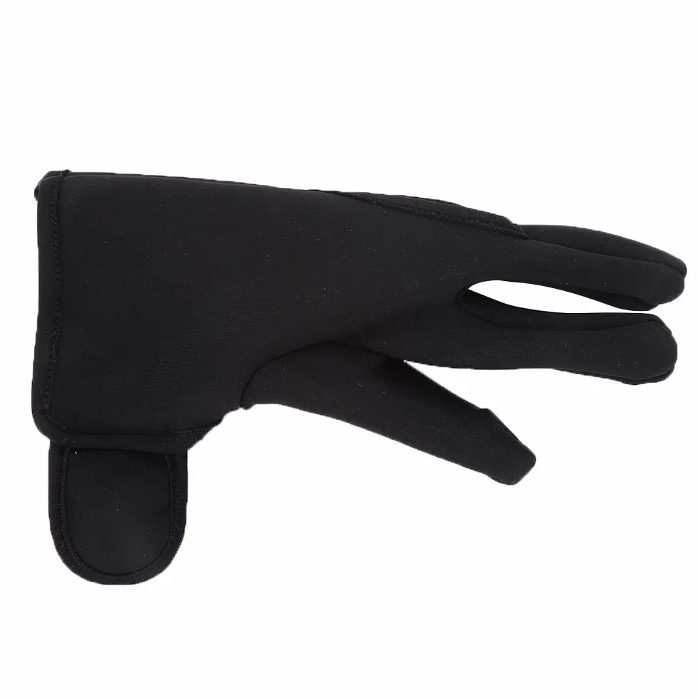 Gant de coiffure protection 3 doigts isolant salon noir