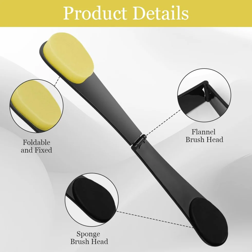 LOPHE Applicateur Dos Autobronzant à Manche Longue pour Femmes et Hommes, Jaune