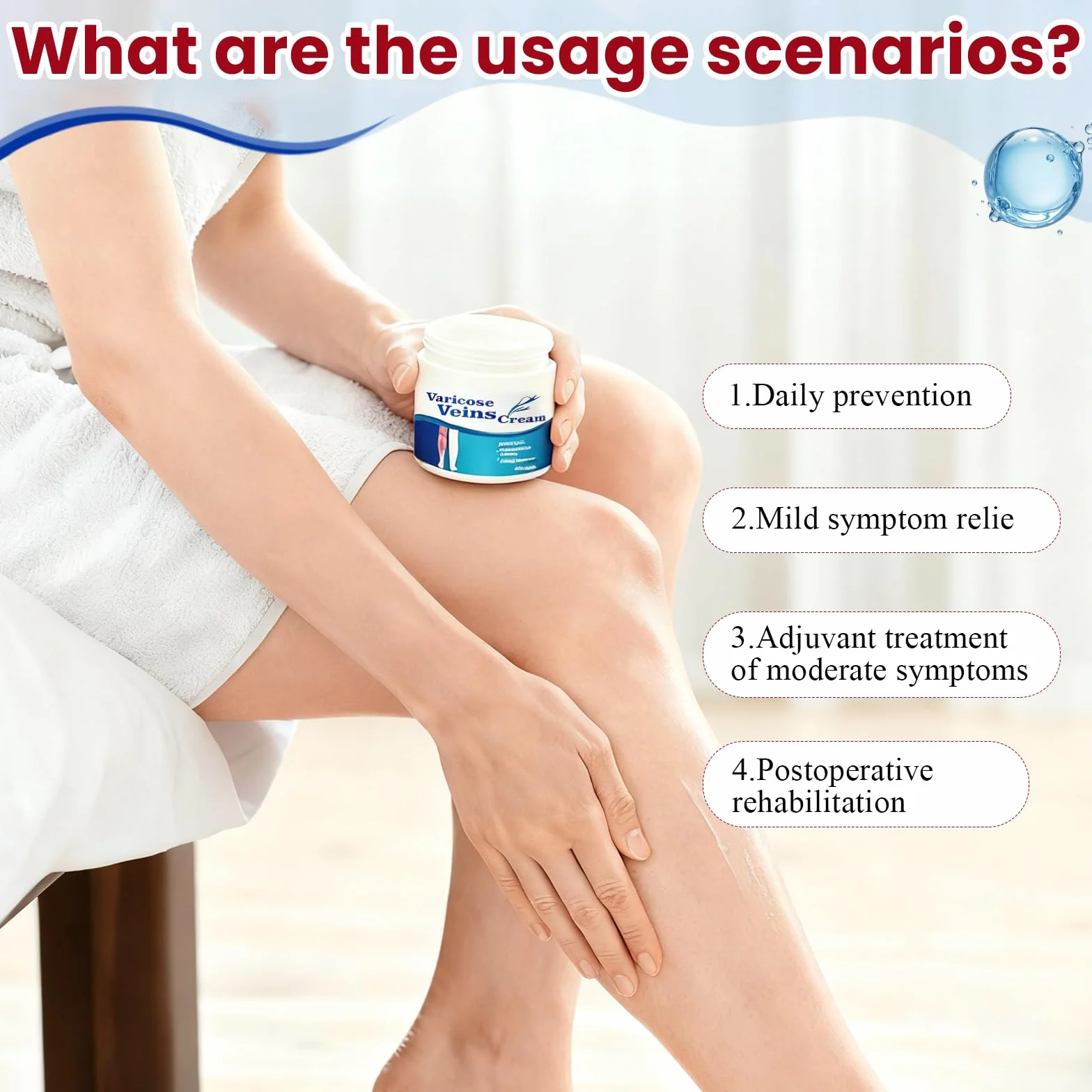 Crème pour Varices 20g Soulage Jambes Fatiguées Lourdes