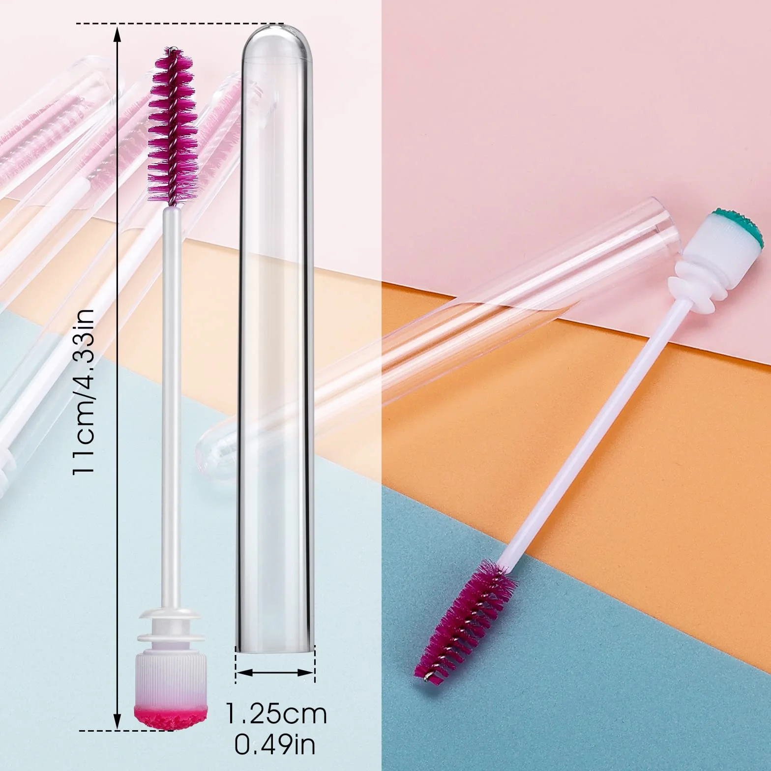 Lot de 30 Pinceaux à Cils Spoolies Applicateurs de Mascara pour Extensions de Cils