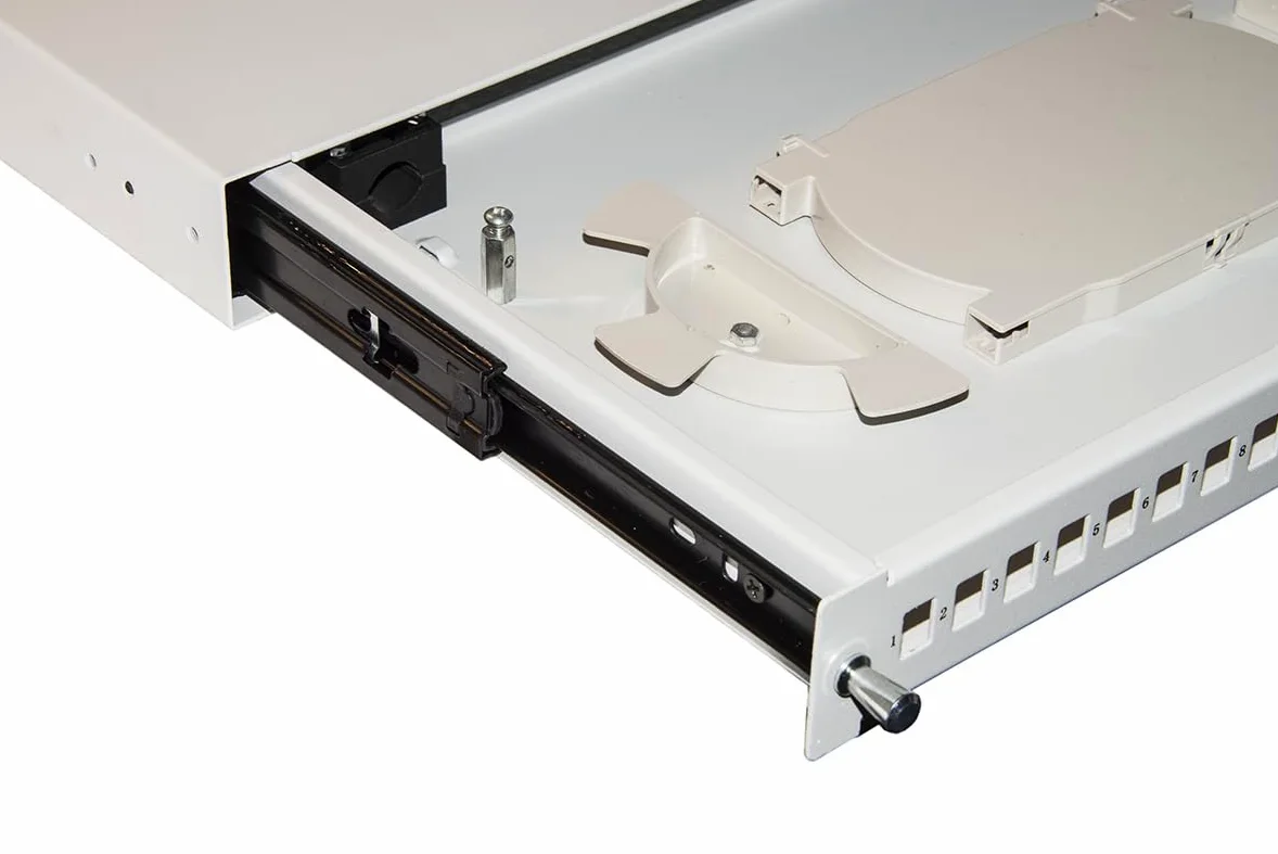 LINK lkfo24gr tiroir Fibre Optique 24 Ports pour adaptateurs LC Duplex 1 Unité pour Installation 19, Gris
