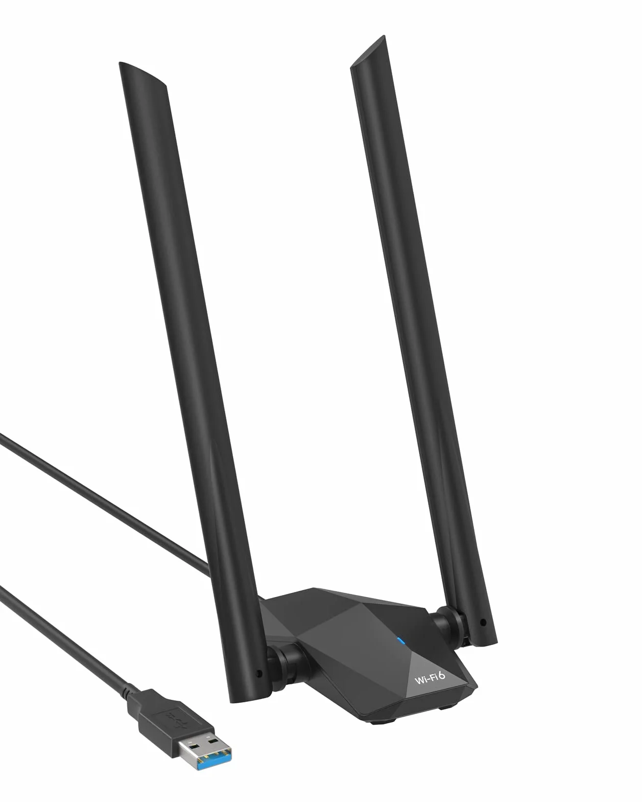 BrosTrend AX1800 WiFi 6 Clé WiFi USB Linux Puissante, Longue Portée Antenne | Bi-Bande 5GHz & 2.4G Dongle WiFi pour Ubuntu, Mint, Debian, Kubuntu, Mate, Zorin, Windows 11/10 etc. PC, Raspberry Pi, Odroid