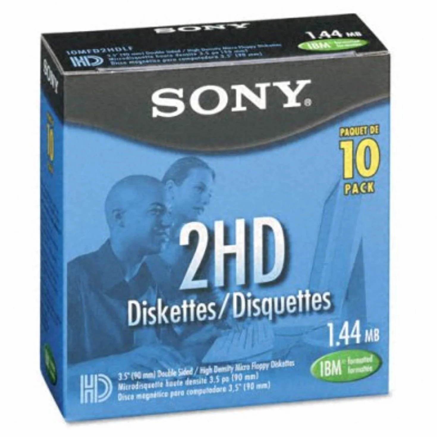 Sony Disquette 3,5 pouces Haute densité 1,44 MB 10MFD