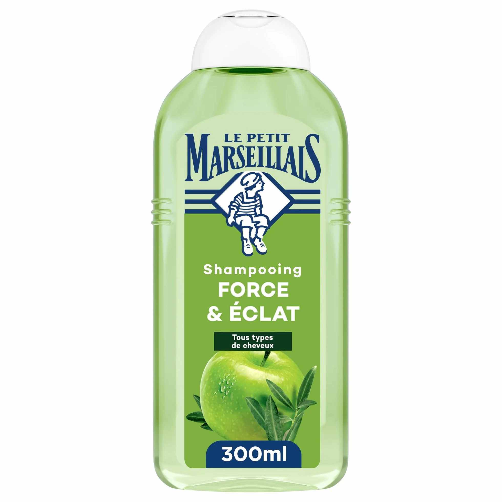 Le Petit Marseillais Shampooing Force & Éclat Pomme & Olivier Bio 300 ml