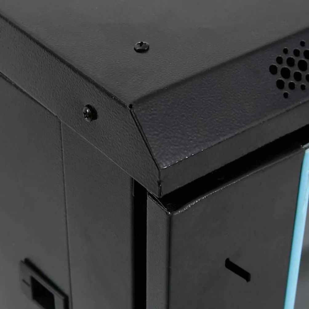 18U Armoire réseau 19" Serverrack 60 x 60 x 100 cm verrouillable avec porte en verre et roulettes pour matériel informatique