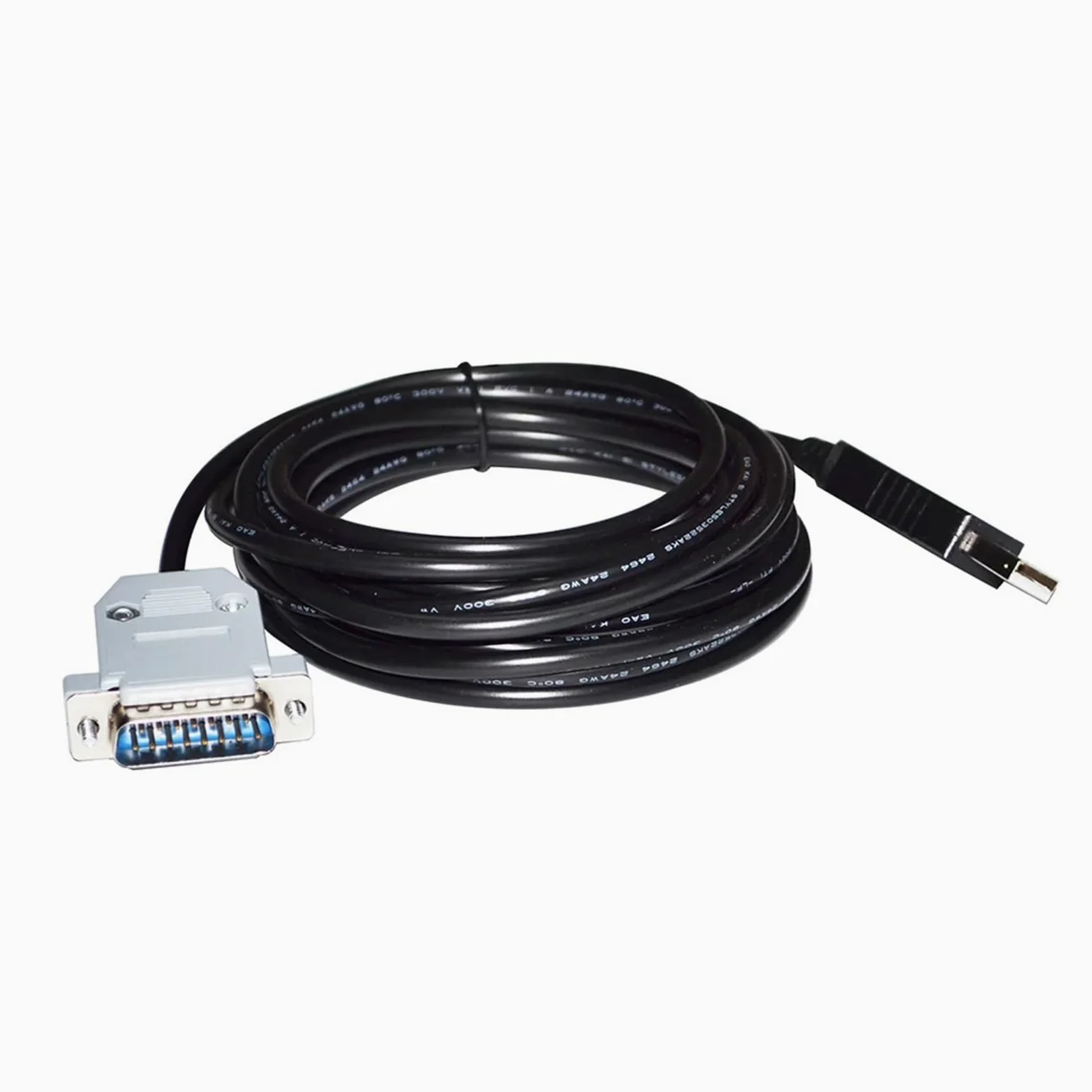 Adaptateur USB vers D-SUB 15 Broches DB15 mâle FT232RL, câble de Communication série RS232 for manomètre et vacuomètre MKS PDR2000 vers PC(3 Metre)