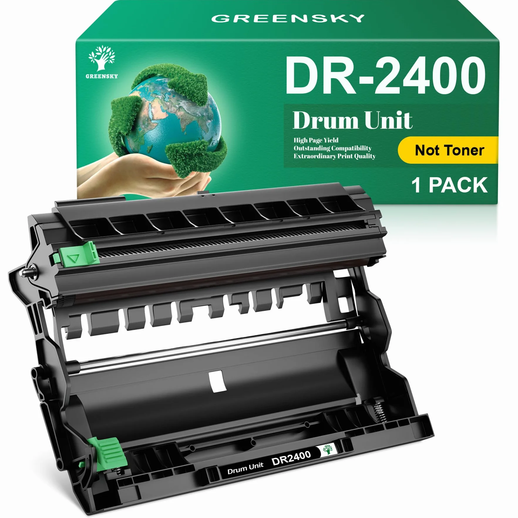GREENSKY DR-2400 Tambour Compatible Brother DR2400 pour MFC-L2710DW L2710DN L2730DW L2750DW DCP-L2530DW L2510D L2550DN HL-L2350DW L2310D L2357DW L2370DN L2375DW