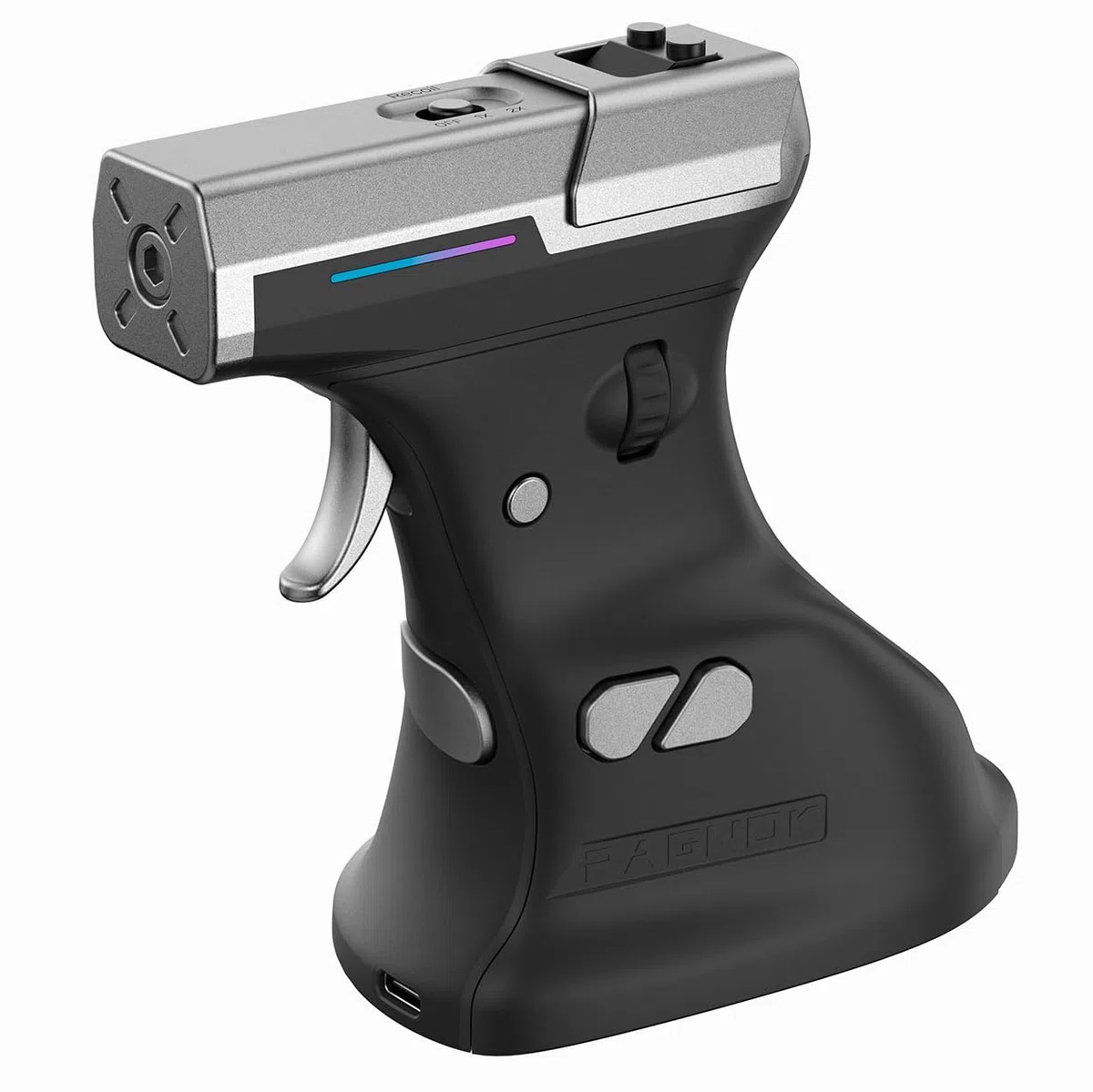 ErgoStrike7 : Souris Gaming FPS Nouvelle génération avec Retour de recul (Noire) - Souris Ergonomique Verticale pour PC, sans Fil/Filaire USB