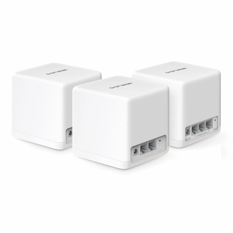 TP-Link Halo H1500X (3-Pack) Routeur WiFi 6 Mesh AX1500Mbps, Couverture 550 m², Bi-Bande