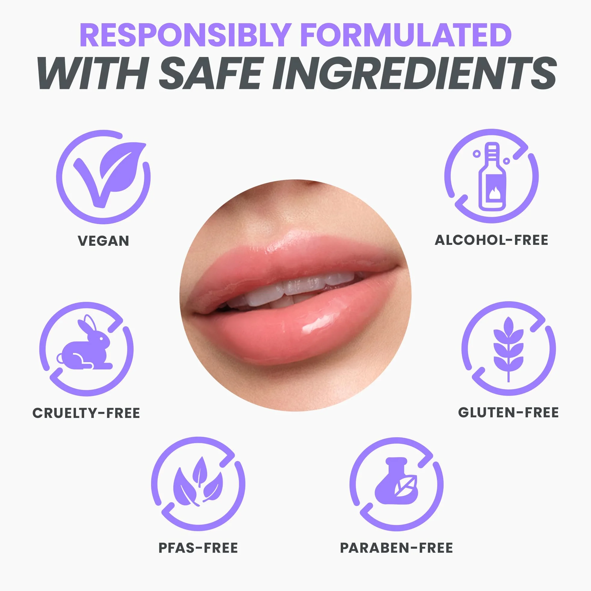 Wonderskin Lip Rehab Huile à lèvres teintée Hydratante Nourrissante Non-collante Teint corail rose