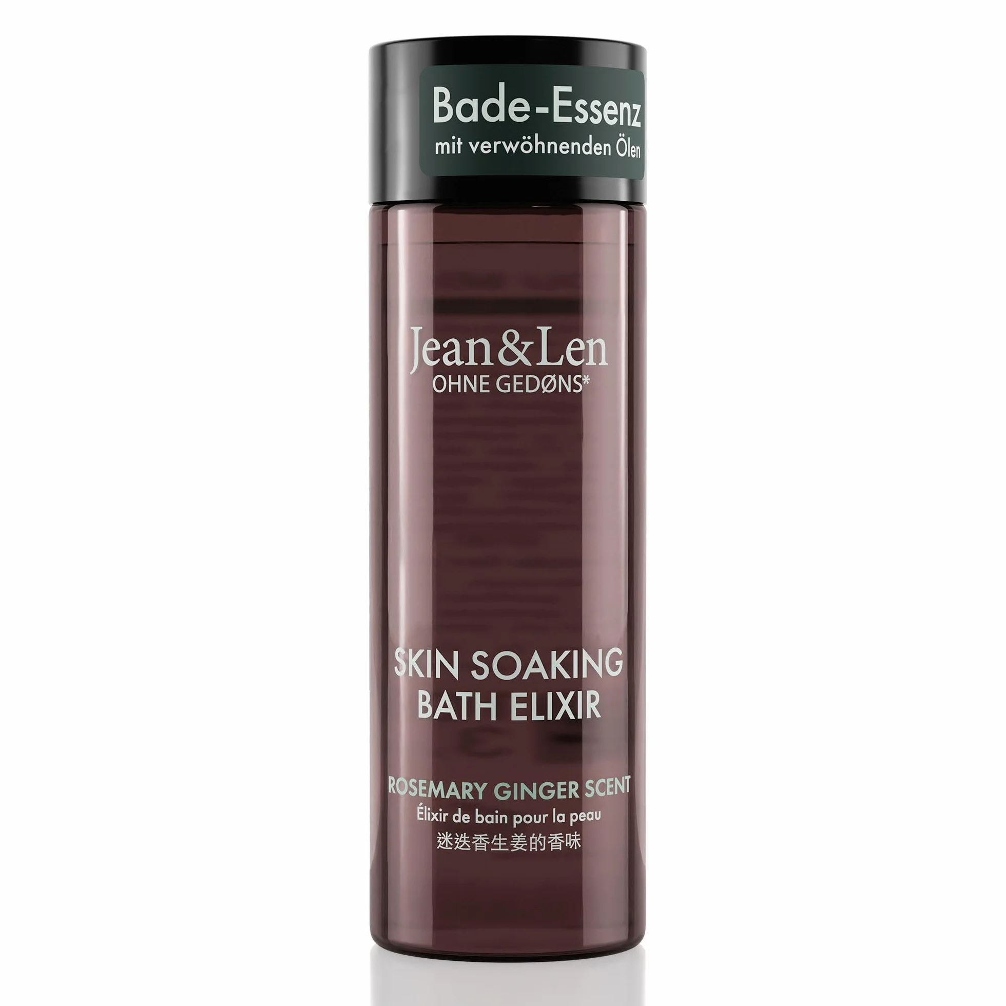Jean & Len Bath Elixir Rosemary & Ginger huile de bain 100 ml sans parabènes silicones