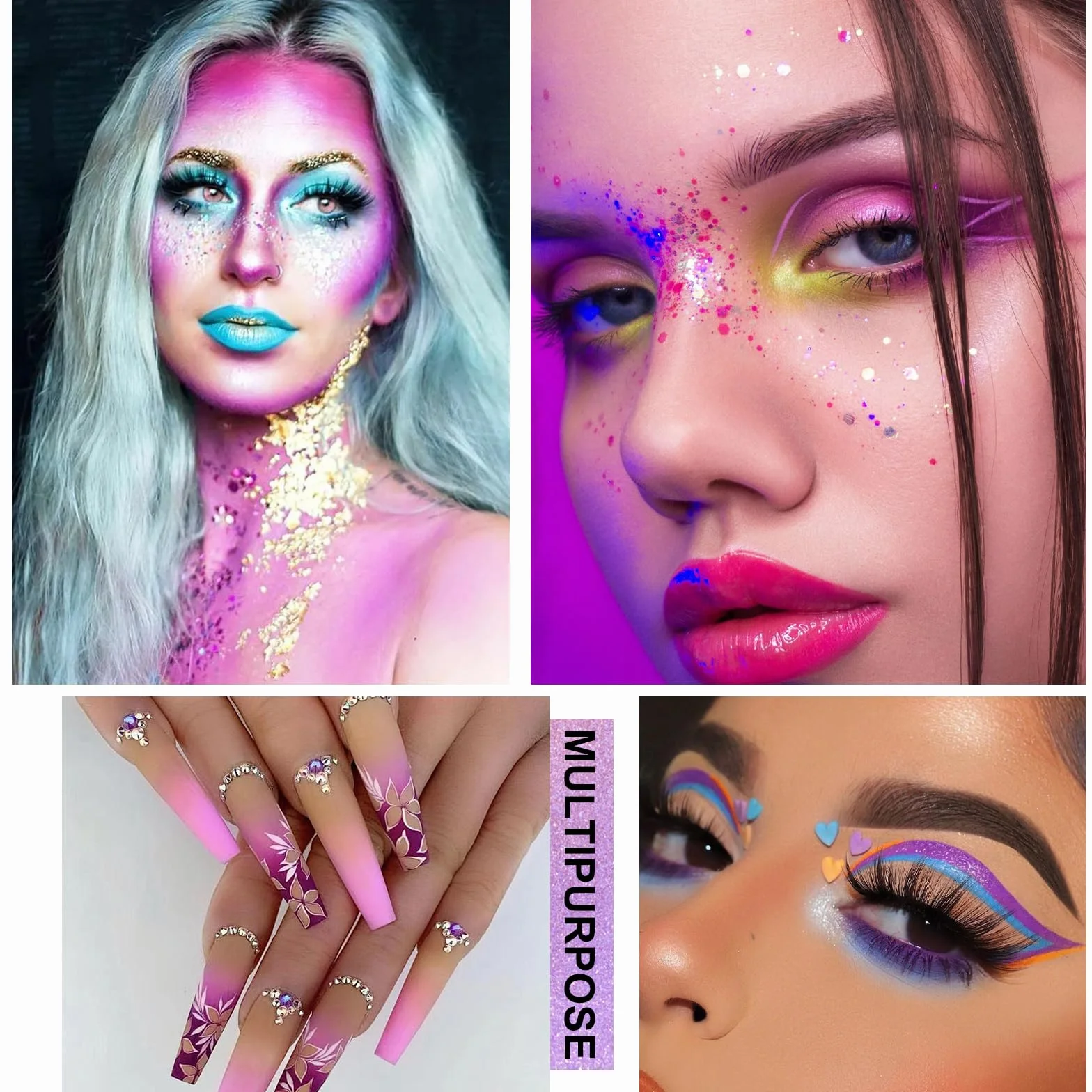 Palette de Fards à Paupières 30 Couleurs Vives Mat et Paillettes Pigmentées Maquillage Yeux
