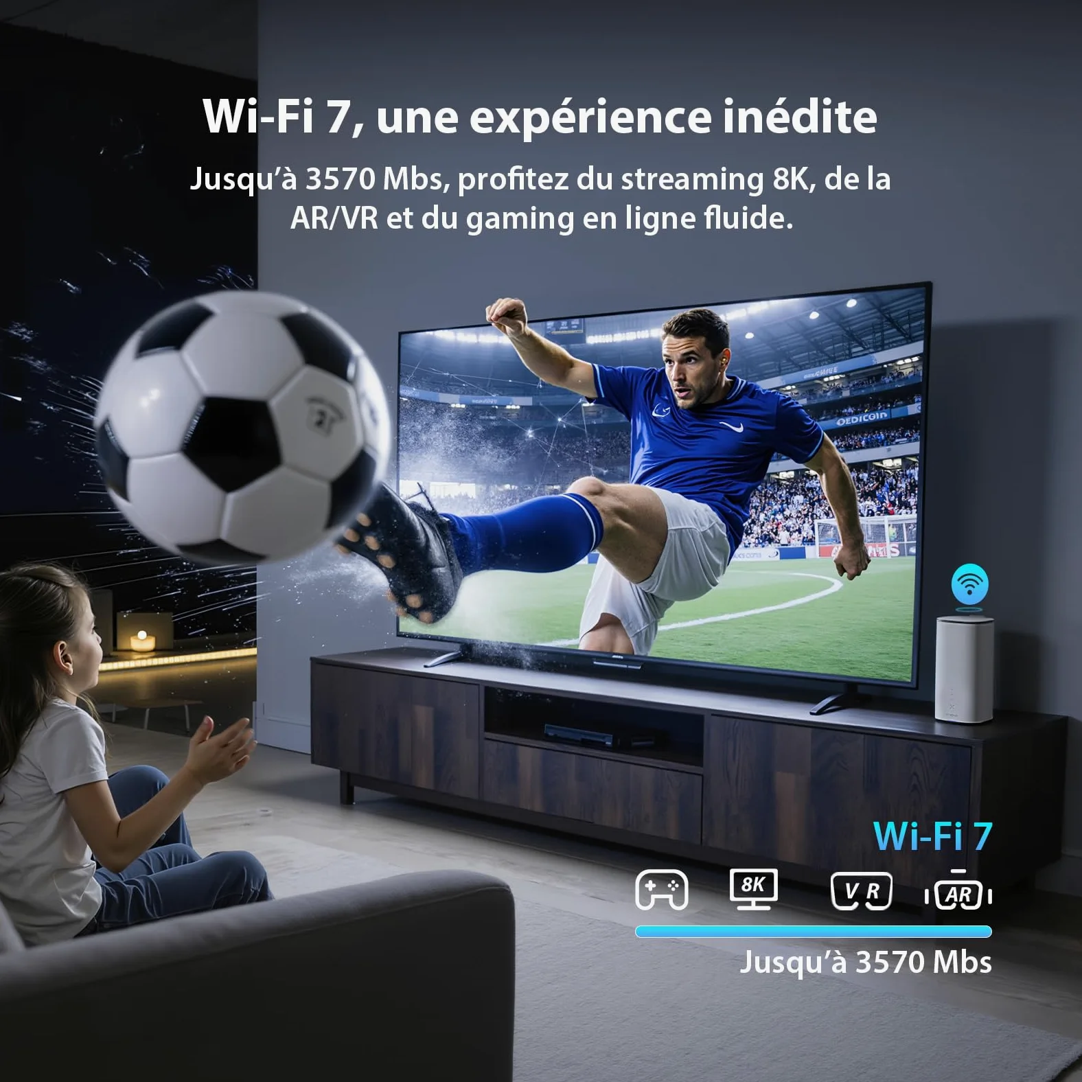 Strong Routeur 5G avec Carte SIM, Routeur WiFi 7 BE3600 Double Bande, Modem 5G jusqu'à 3,2 Gbps, Gigabit LAN/WAN, WAN Backup, NFC One-Touch, Streaming 8K, pour Maison et Bureau | Modem 5G jusqu'à 3,2 Gbps, Gigabit LAN/WAN, WAN Backup, NFC One-Touch, Strea