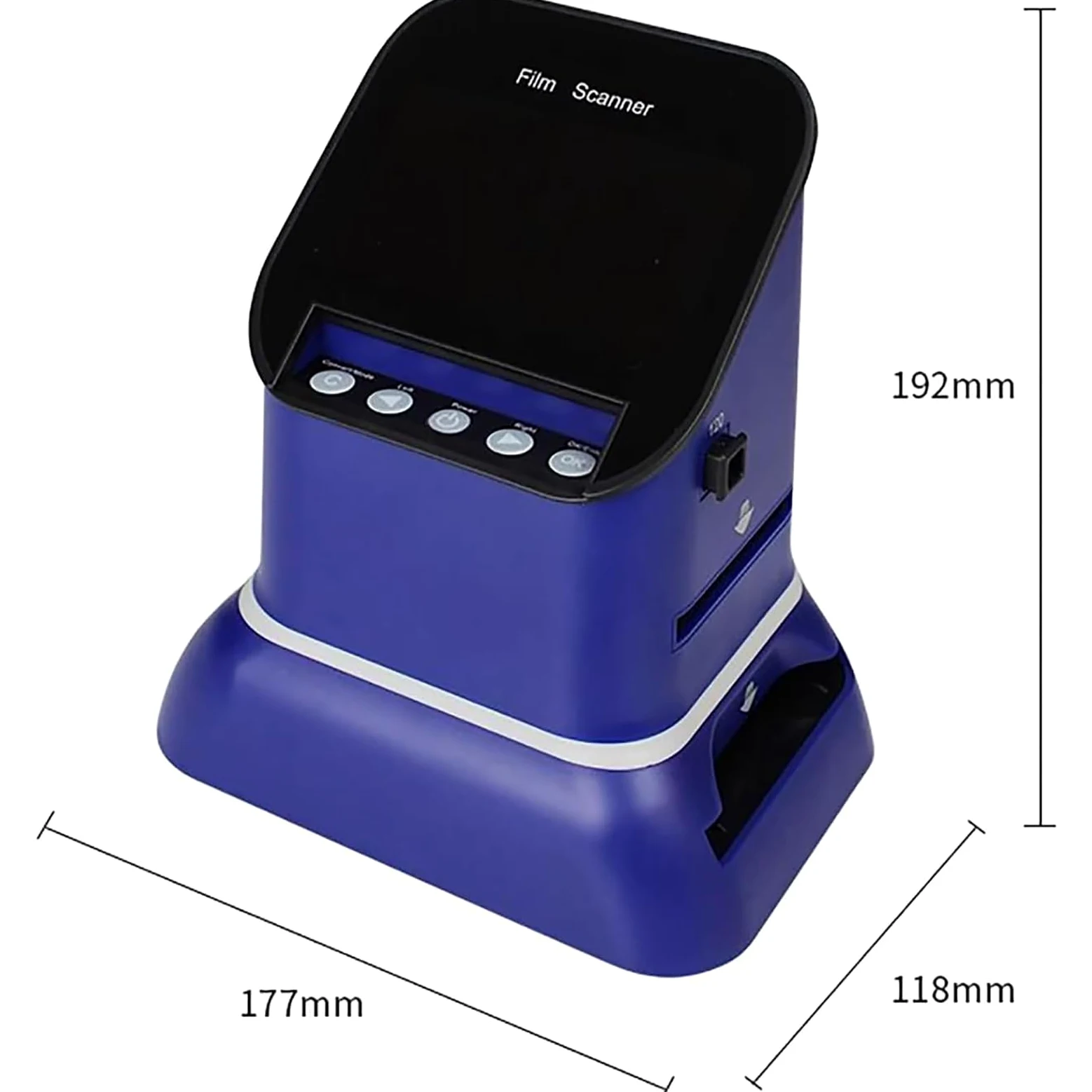 Scanner de film numérique portable et diapositives, convertit 35 mm, 135, 126, 127 négatifs et diapositives en JPEG numérique, numérisation rapide