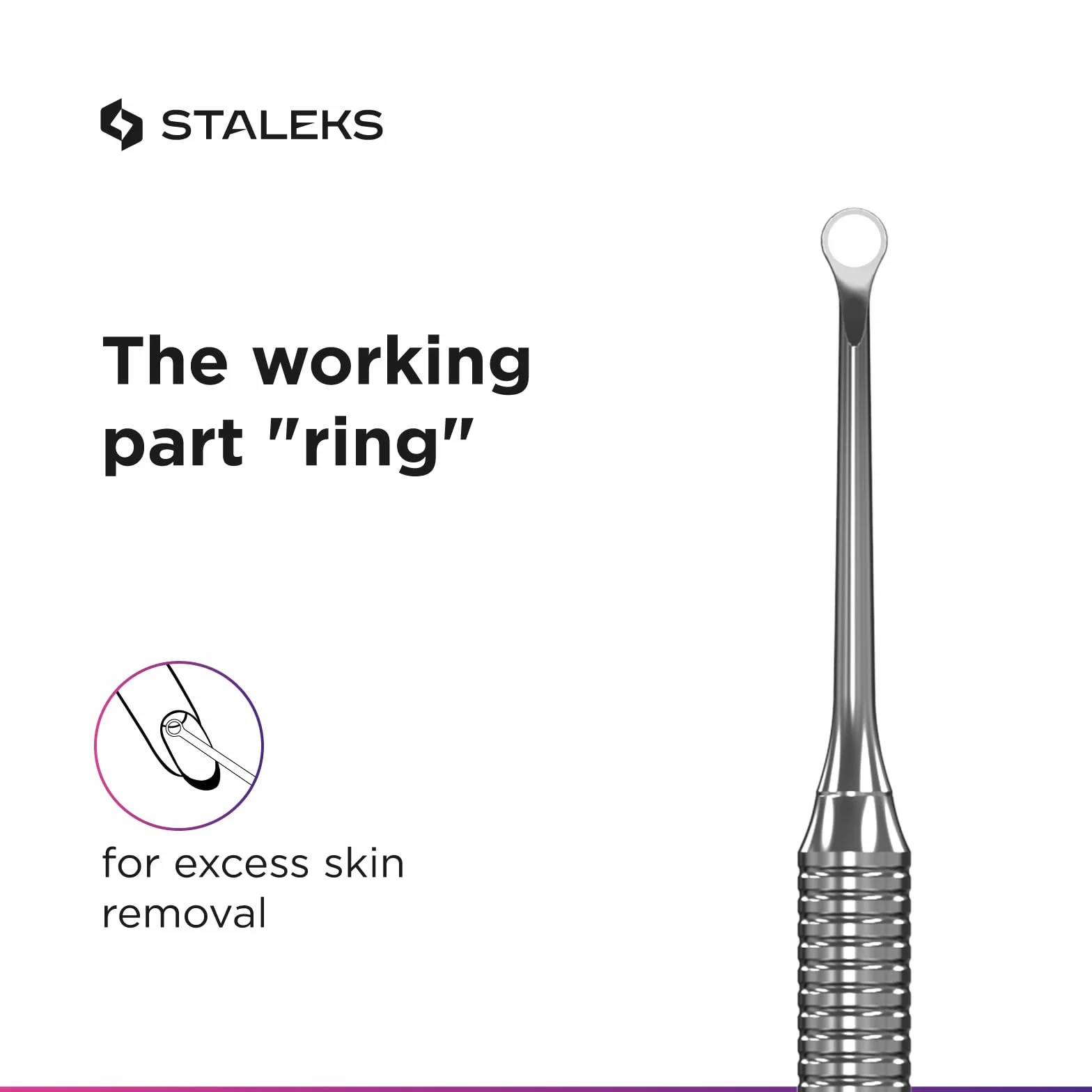 Staleks Pro Pusher Pousse Repousse cuticules Professionnel EXPERT 51/2