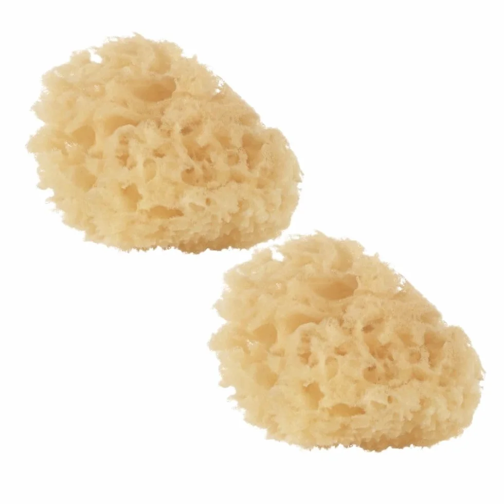 Jané Éponge Naturelle pour Bébé, Lot de 2, Douce et Absorbante