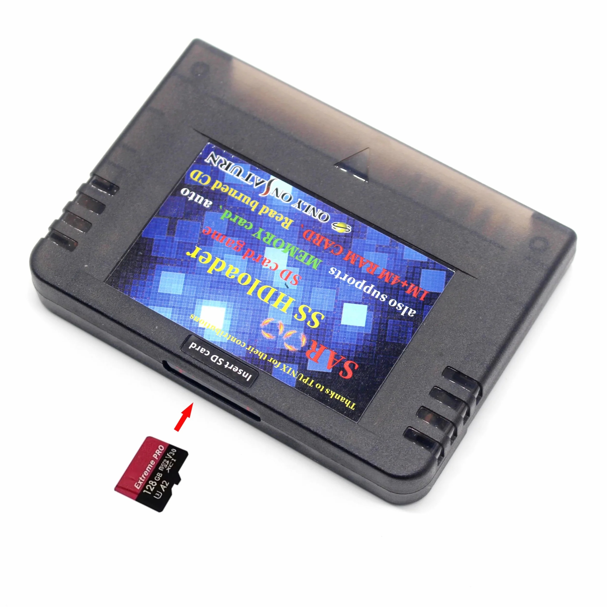 SAROO SS HDloader szybka karta do gier do Saturn kompatybilna z SD TF karta pamięci 32GB