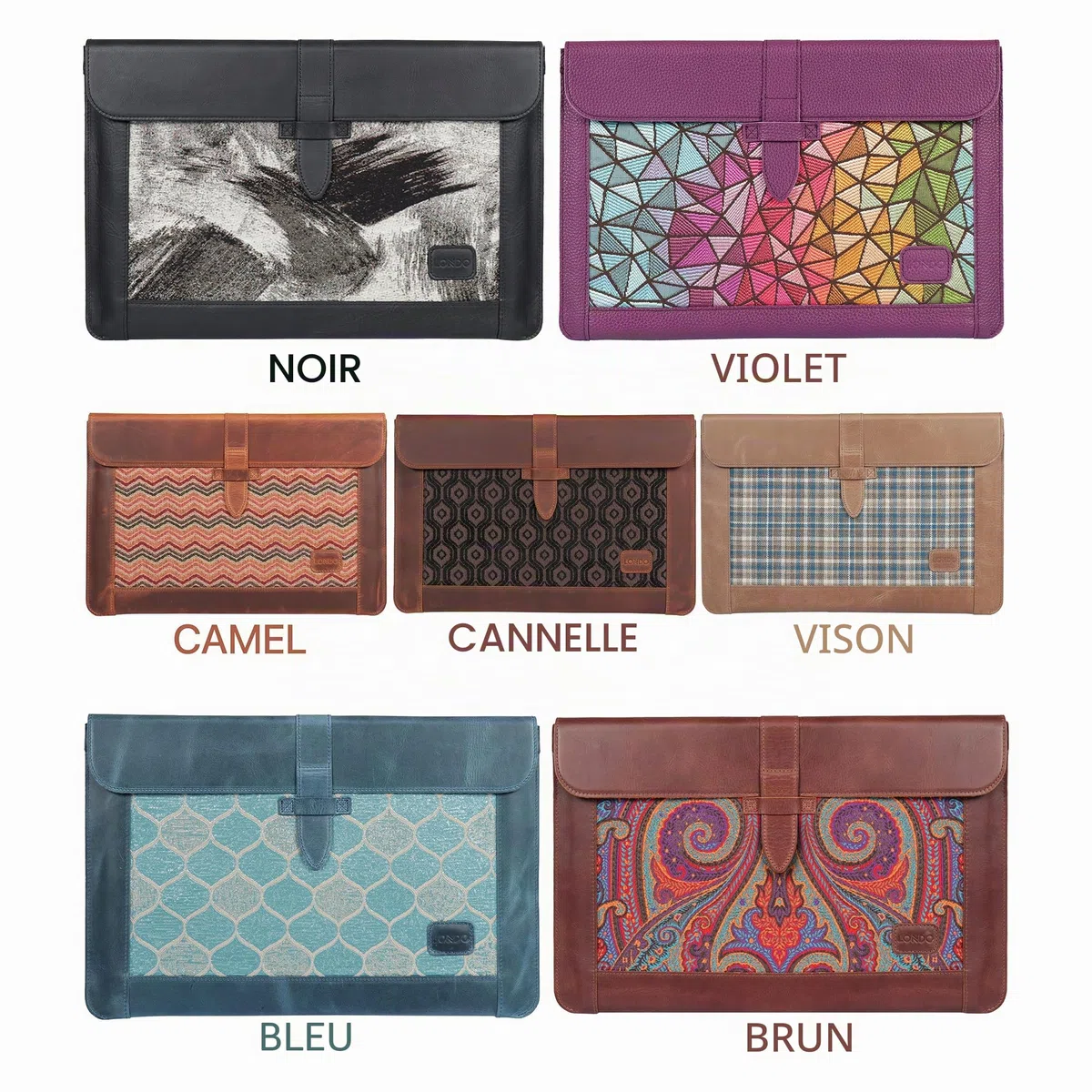 Housse en Cuir LONDO Compatible avec MacBook Pro 16 & MacBook Pro 15 Pouces (M5, M4, M3, M2, M1, Pro, Max), Sacoche pour Ordinateur en Cuir Pleine Fleur de Qualité Supérieure, Modèles 2020 à 2026