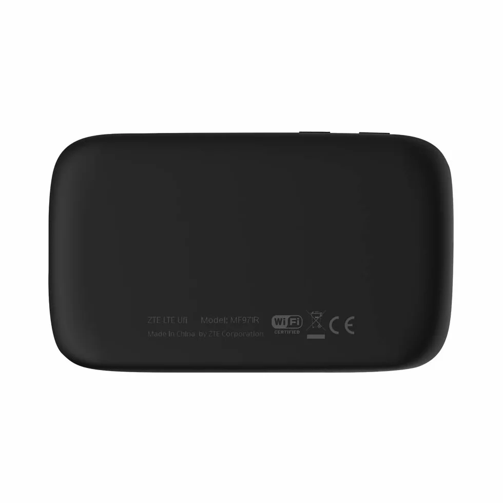 ZTE MF971R, LTE CAT6/4G Hotspot Mobile Portable Wi-FI débloqué à Faible coût 300 Mbps, Batterie 2000 mAh, Wi-FI Double Bande Noir