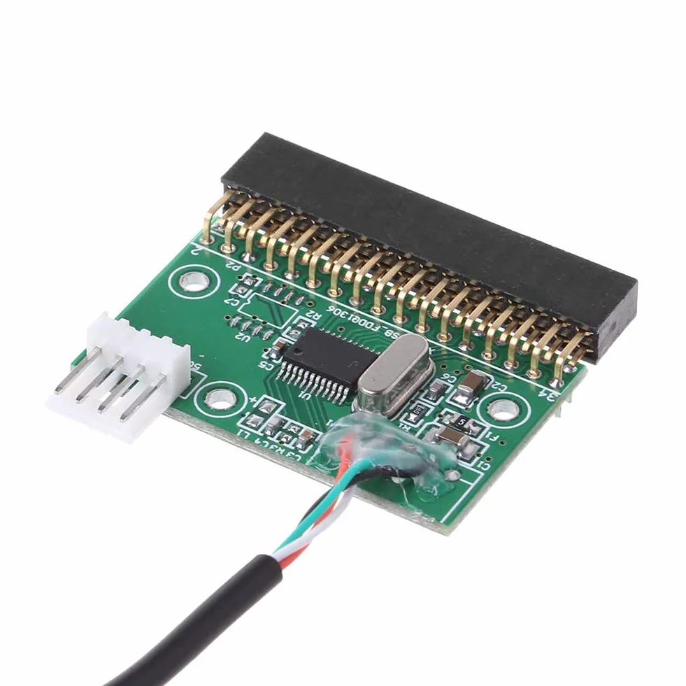 Adaptateur connecteur lecteur disquette 34 broches vers USB 1,44 Mo 8,9 cm