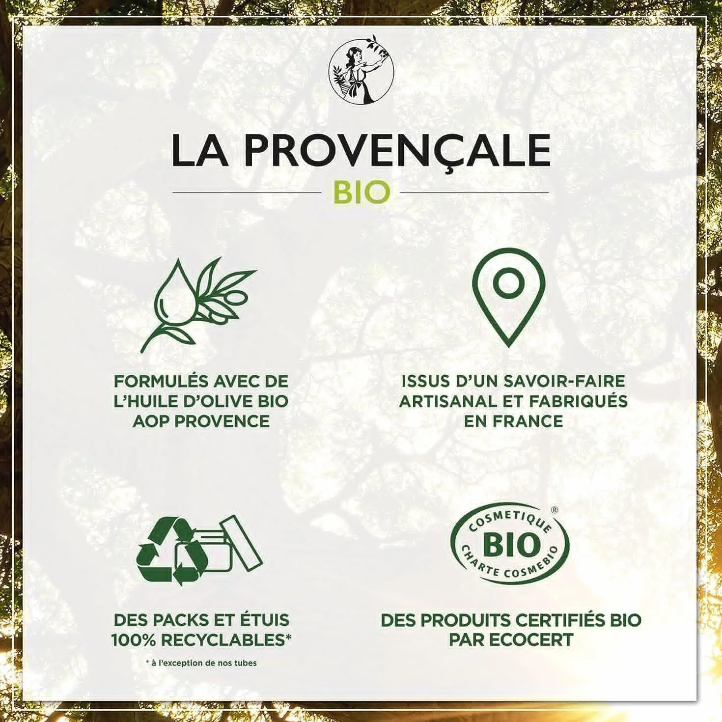 La Provençale Micellaire Anti-Age Visage/Yeux Certifié Bio Huile d'Olive Bio AOC Provence Fabriqué en France 400 ml