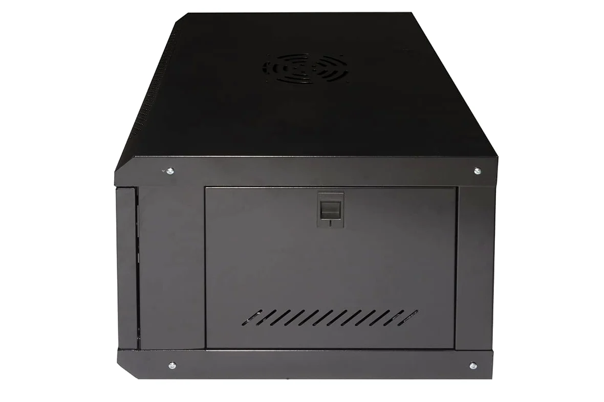 Armoire Rack 19" 6U LINK série Light Couleur Noire avec Porte en Verre (H x P x L) 300 x 400 x 530 mm étagère Incluse