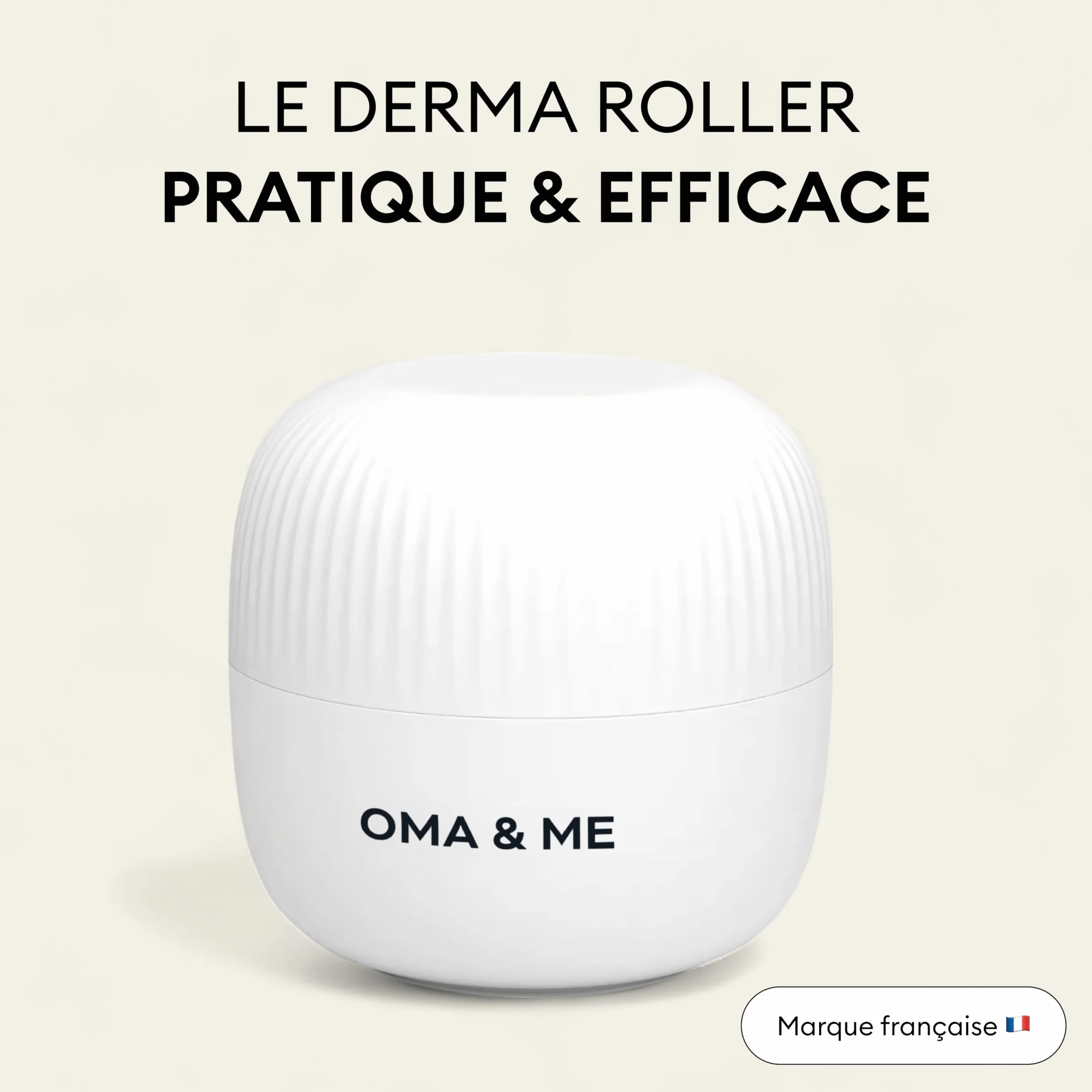 OMA & ME Derma Roller 0.5 mm Microneedling 1200 Micro-Aiguilles Stimule la Pousse des Cheveux