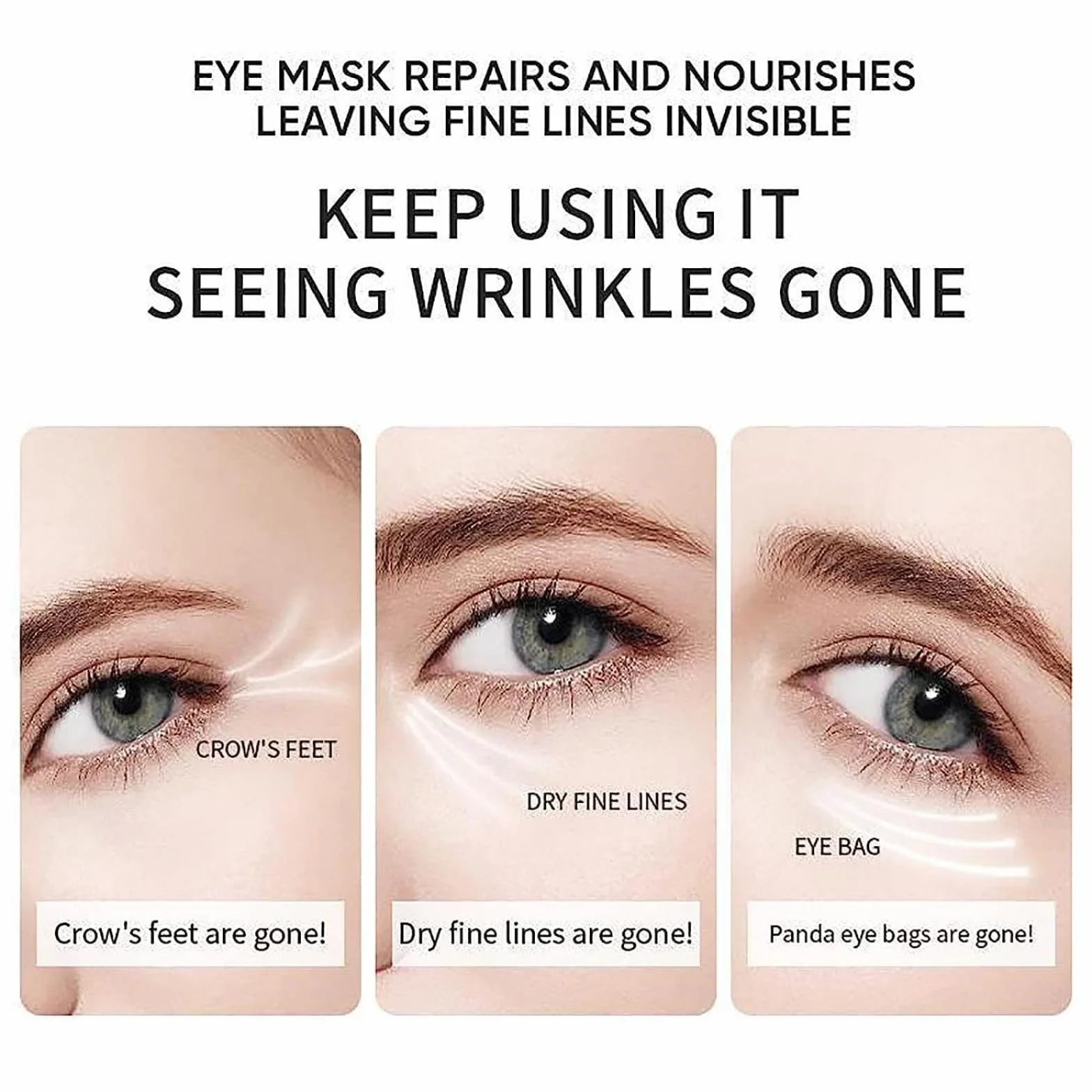 60 pièces Patch Collagène Yeux Anti-âge Anti-rides Masque Sous Les Yeux