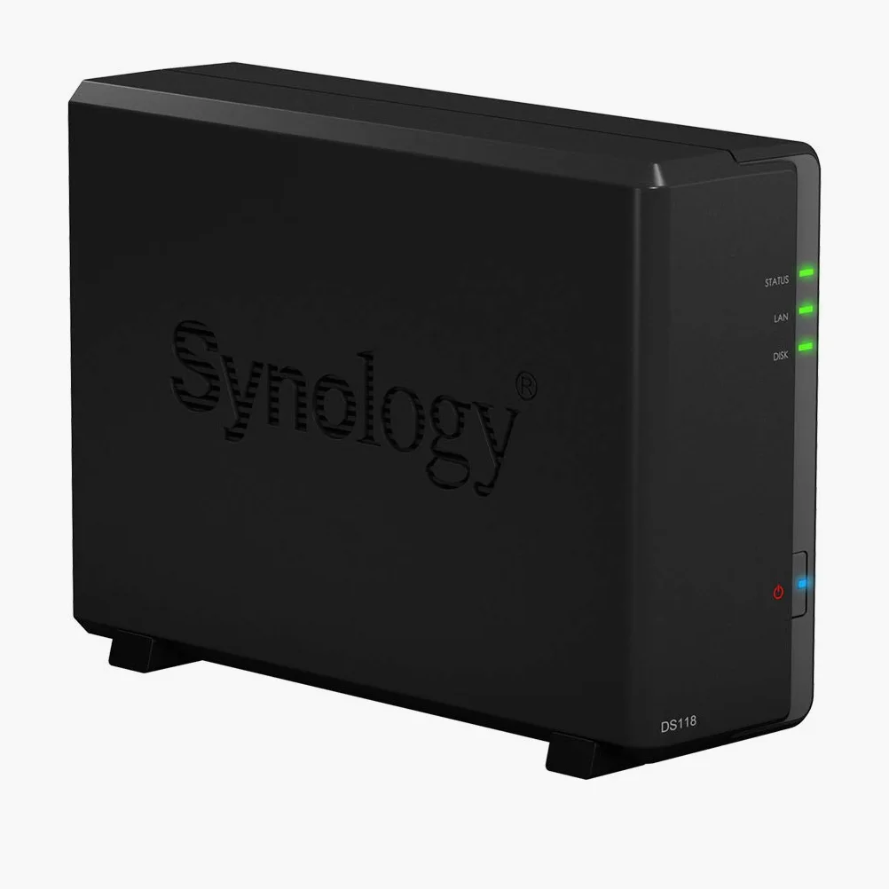 Synology DiskStation DS118 Serveur de Stockage NAS Compact Ethernet/LAN Noir RTD1296
