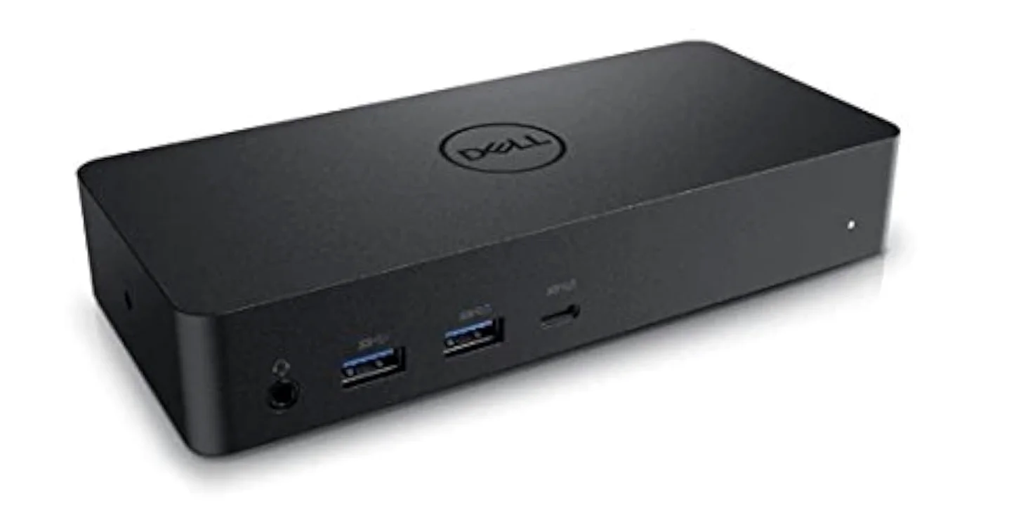 Dell D6000 USB-C Triple Dock Station,Jusqu'À Trois 4K Affichage par L'Intermédiaire,UHD 5K,USB 3.0,Gigabit Ethernet,130-Watt AC Adaptateur,Charge Jusque 65W Ordinateur Portable 452-Bcyt(Reconditionné)