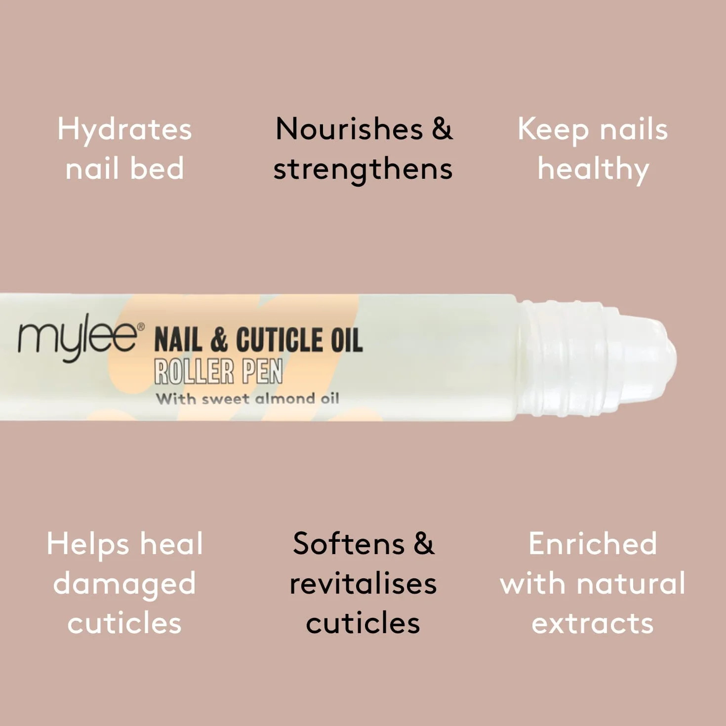 Mylee Stylo Huile pour Ongles et Cuticules 10ml Hydratation Profonde Nourrit Assouplit Non Grasse Sans Résidu Collant