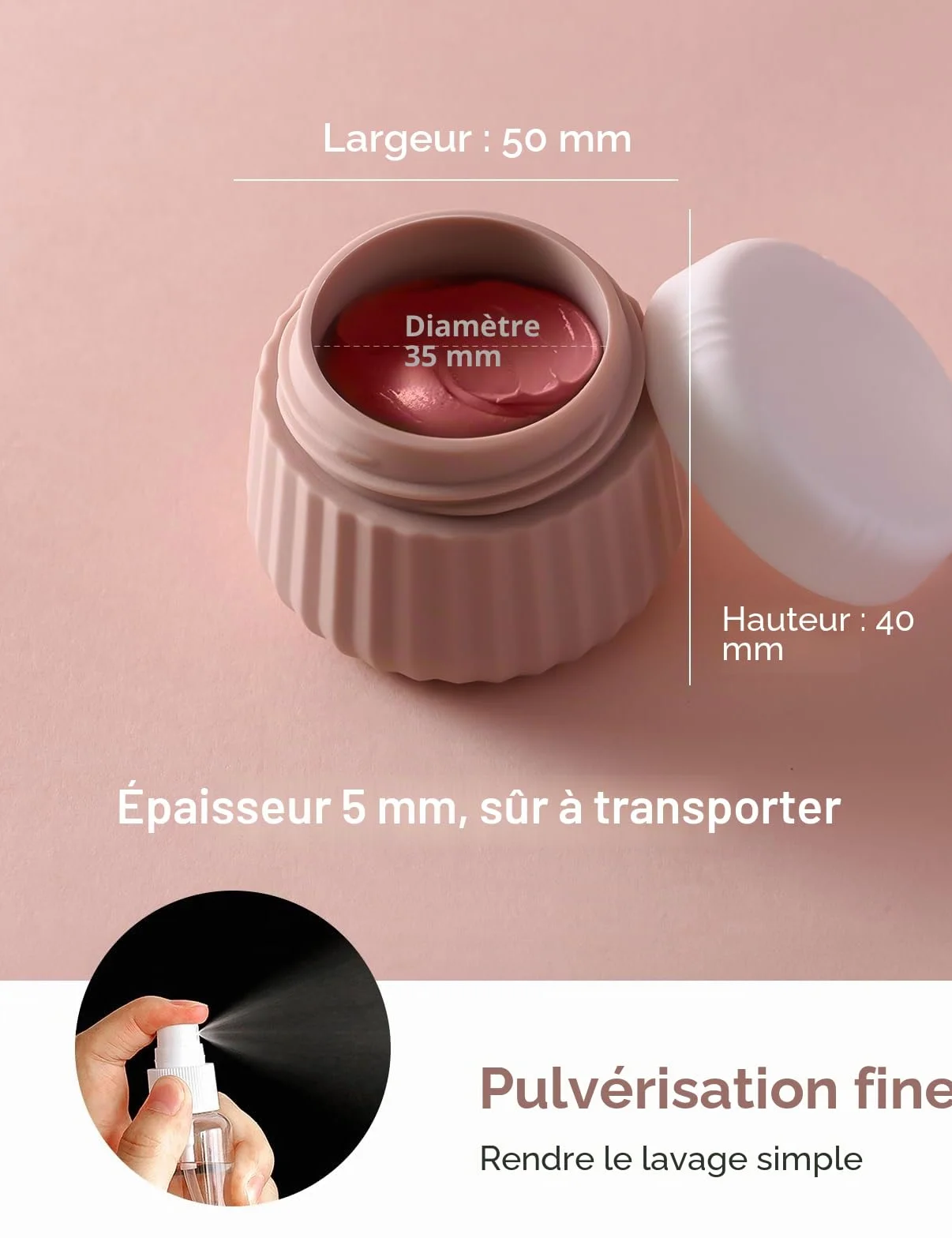 Lot de 9 Flacons Voyage 90ml 30ml Silicone Kit Toilette Étanche Trousse Accessoires Avion Red Soil