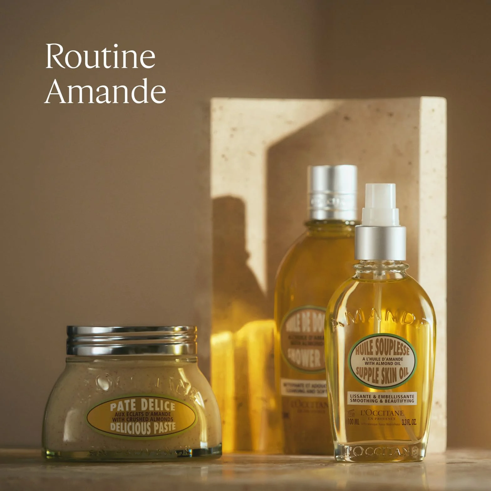 L'OCCITANE Pâte Délice Gommage Corps Amande 200 ml Exfolie et nourrit Fabriqué en France