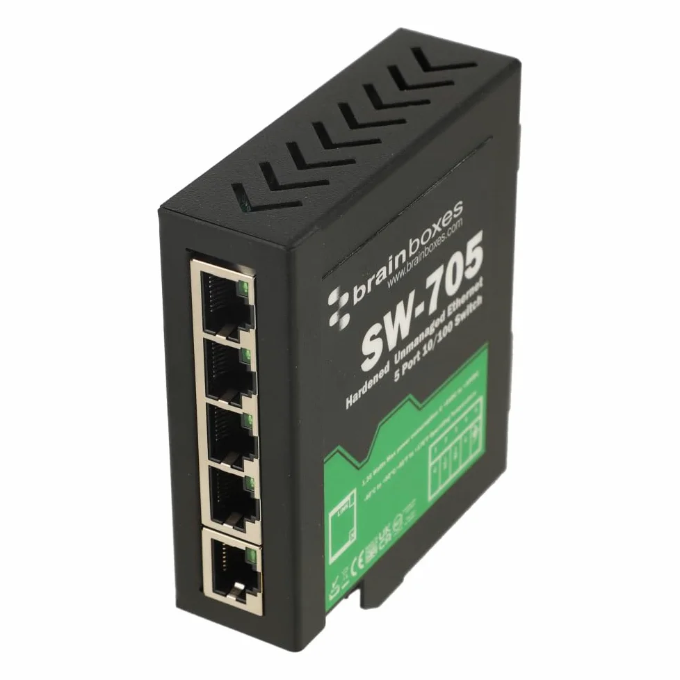Brainboxes Adaptateur Ethernet vers 3 relais