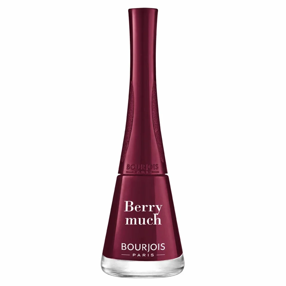 BOURJOIS Vernis À Ongles 1 Seconde 07 Berry Much 9 ml Séchage Rapide Pinceau Panoramique Anti Débordement