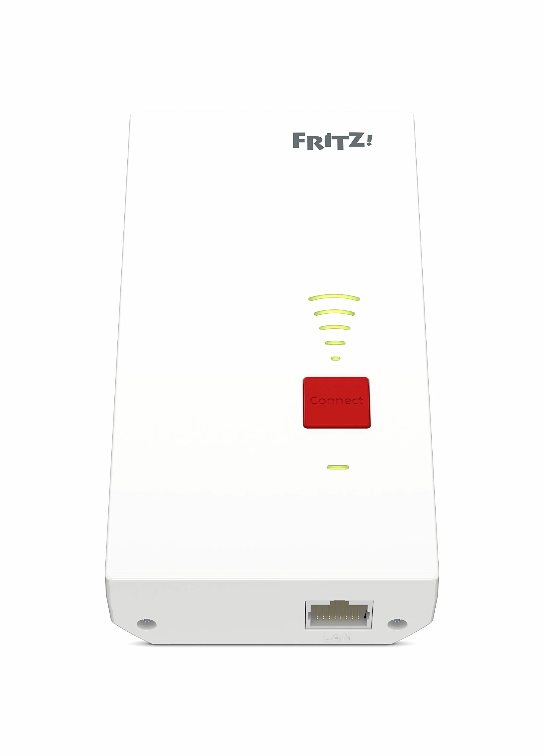FRITZ!Repeater 2400 | Wi-Fi 5 + 4 bibande avec jusqu'à 1733 Mbit/s (5 GHz) + 600 Mbit/s (2,4 GHz) | 1 LAN Gigabit | Version internationale