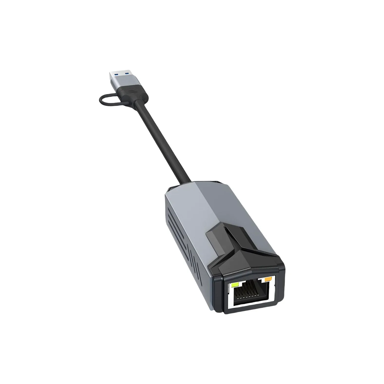 Adaptateurs USB de type C vers RJ45 Ethernet 5/2,5/1 Gbit/s, convertisseurs réseau à vitesse rapide, design en alliage, compatibilité avec plusieurs appareils