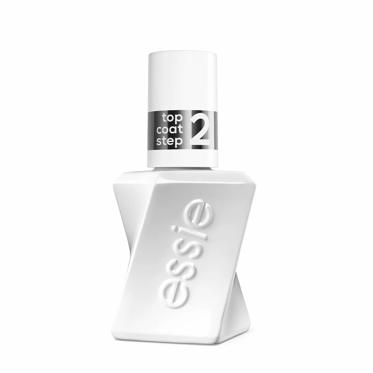 ESSIE Gel Couture Top Coat Vernis à Ongles de Finition Effet Gel Sans Lampe UV Longue Tenue 15 Jours Brillance Miroir Anti-Écaillement Vegan Transparent 13,5 ml