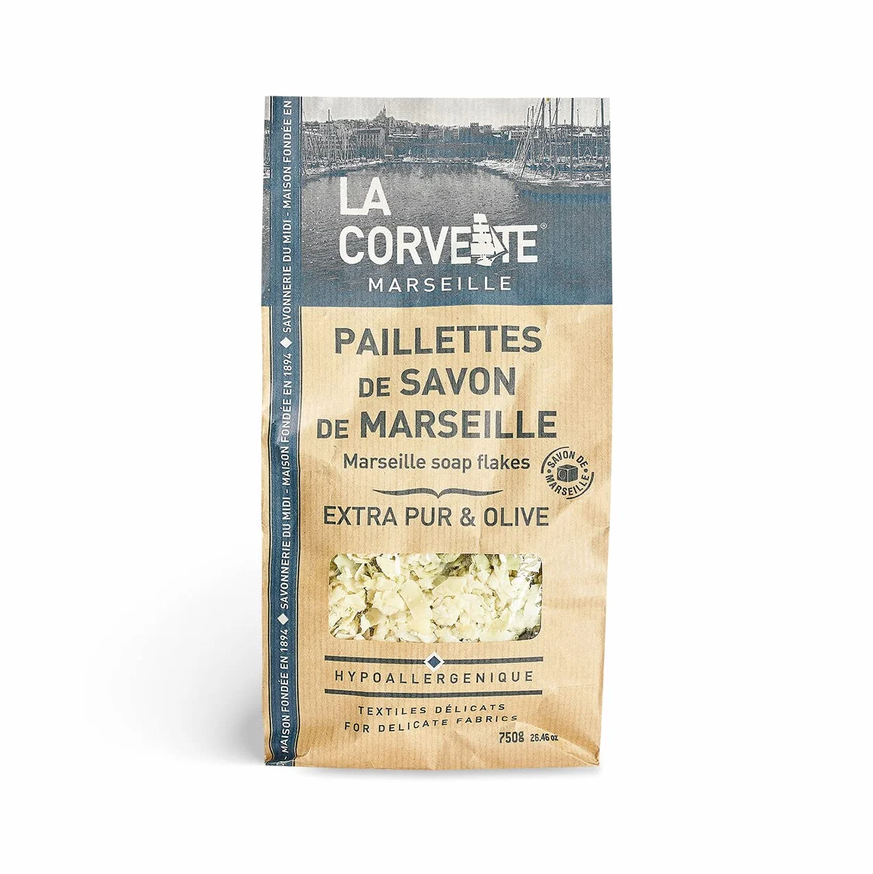 Savon de Marseille en Paillettes La Corvette 750 g