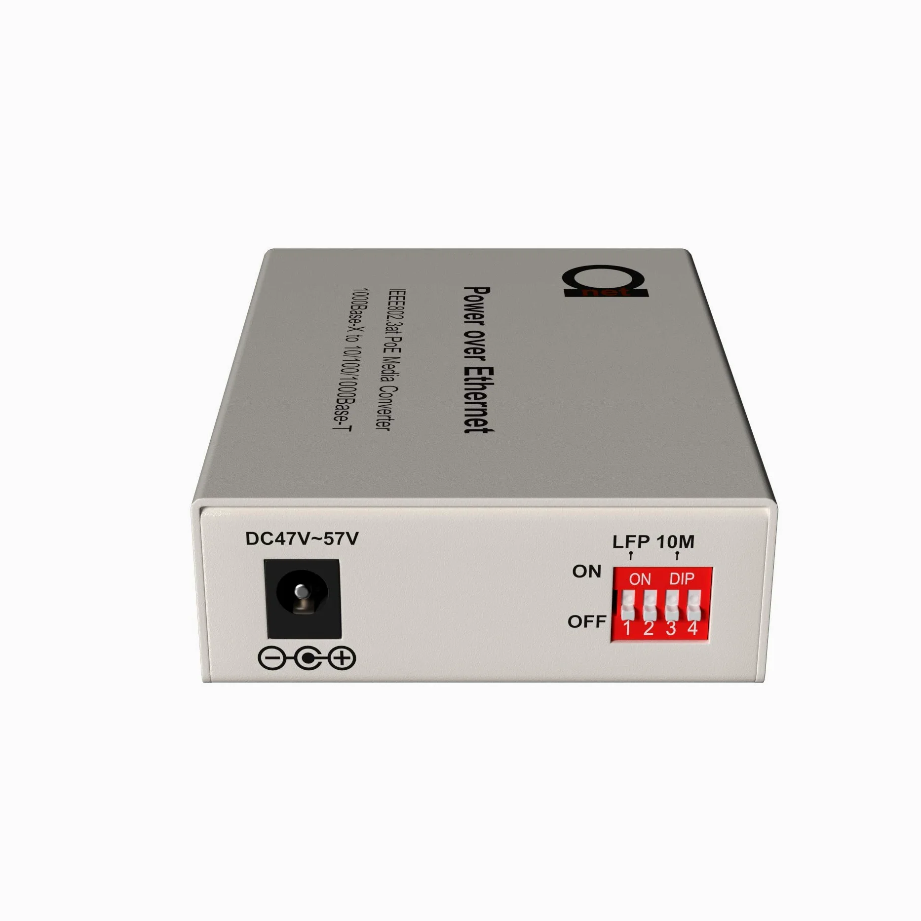 Convertisseur de médias Ethernet Gigabit Gigabit Ethernet PoE fibre monomode - Alimentation IEEE 802.3 PoE et PoE+ PSE et prolonge la distance sur fibre jusqu'à 20 km - Port LAN UTP 10/100/1000 à